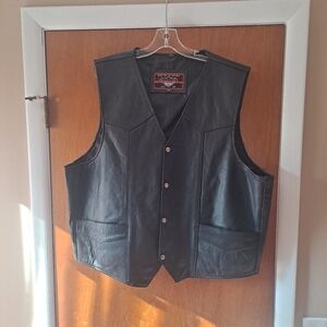 Men's Leather Vest